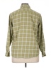 Lands' End Checkered-gingham Green Long Sleeve Button-Down Shirt Size 14 - photo 2