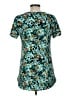 Lularoe Floral Teal Short Sleeve T-Shirt Size M - photo 2