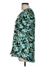 Lularoe Floral Teal Short Sleeve T-Shirt Size M - photo 5