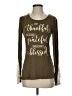 BKE Brown Long Sleeve Top Size S - photo 1