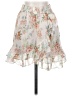 Zara Floral Ivory Casual Skirt Size XS - photo 1