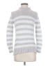 J.Crew Always 100% Cotton Stripes Silver Turtleneck Sweater Size XS - photo 1