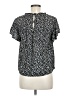 Old Navy 100% Rayon Black Short Sleeve Blouse Size M - photo 2