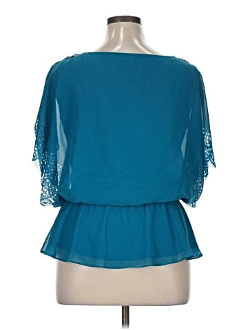 J.R. Nites by Carol Lin Short Sleeve Blouse (view 2)