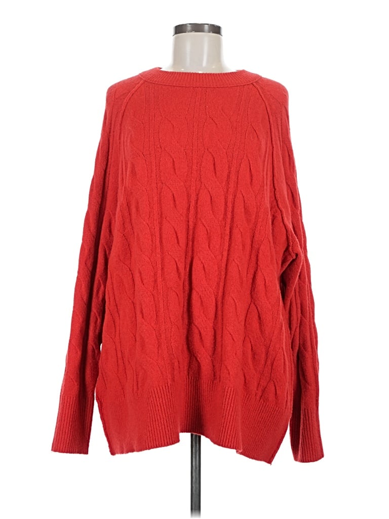 Pre-owned Aerie Pullover Sweater In Red