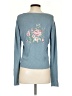 Banded Blue Long Sleeve Henley Size P (petite) - photo 2