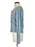 Banded Blue Long Sleeve Henley Size P (petite) - photo 5