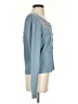 Banded Blue Long Sleeve Henley Size P (petite) - photo 4