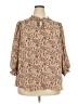 Carolina Belle 100% Polyester Brown 3/4 Sleeve Blouse Size 2X - photo 1