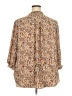 Carolina Belle 100% Polyester Brown 3/4 Sleeve Blouse Size 2X - photo 2