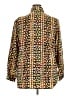 Liz Baker 100% Polyester Print Gold Long Sleeve Blouse Size 2X - photo 2