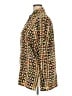 Liz Baker 100% Polyester Print Gold Long Sleeve Blouse Size 2X - photo 5