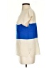 360 Sweater 100% Cashmere Color Block Blue Cashmere Pullover Sweater Size S - photo 5