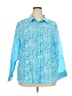Avenue Paisley Blue 3/4 Sleeve Blouse Size 22 Plus - photo 1