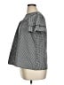 Unbranded Checkered-gingham Black Short Sleeve Blouse Size XL (estimated) - photo 5