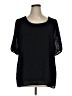 Baltic Born 100% Polyester Black Short Sleeve Blouse Size 1X - photo 1