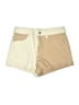 PacSun 100% Cotton Color Block Tan Khaki Shorts Size 27 waist - photo 1
