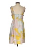 Vero Moda 100% Polyester Print Yellow Casual Dress Size S - photo 2