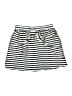 H&M 100% Polyester Stripes Gray Casual Skirt Size 10 - photo 1