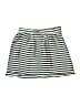 H&M 100% Polyester Stripes Gray Casual Skirt Size 10 - photo 2