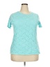Basic Editions Teal Short Sleeve T-Shirt Size XXL - photo 1