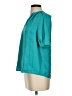 Current Air 100% Polyester Teal Short Sleeve Blouse Size S - photo 5