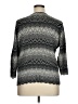 Jones New York Chevron-herringbone Black Pullover Sweater Size 1X - photo 2