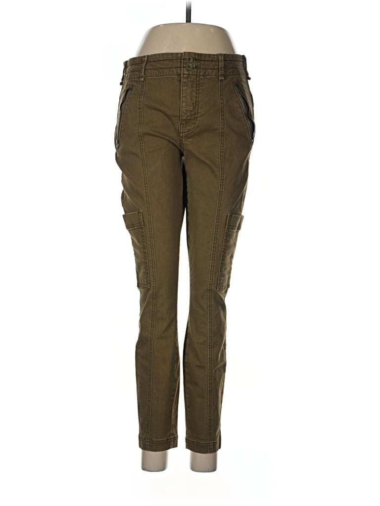 Pre-owned By Anthropologie Cargo Pants In Green