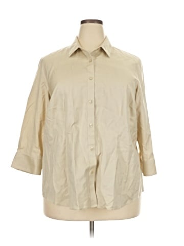 Coldwater Creek 3/4 Sleeve Button-Down Shirt (view 1)