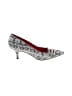 Charles Jourdan Houndstooth Silver White Heels Size 7 - photo 1