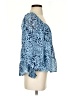 Joy Joy 100% Polyester Blue 3/4 Sleeve Blouse Size XS - photo 4
