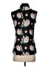 Assorted Brands Floral Black Sleeveless Button-Down Shirt Size S - photo 2