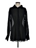 Free People Houndstooth Black Long Sleeve Blouse Size XS - photo 1