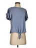 Green Envelope Blue Short Sleeve Top Size S - photo 1