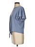 Green Envelope Blue Short Sleeve Top Size S - photo 5