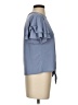 Green Envelope Blue Short Sleeve Top Size S - photo 4