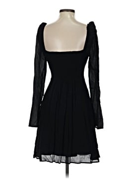 black and gold long sleeve sequin dress Black Long Sleeve Sequined V-neck Dress DH80240