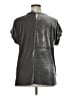 Cable & Gauge Metallic Silver Short Sleeve Top Size XL - photo 2
