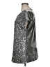 Cable & Gauge Metallic Silver Short Sleeve Top Size XL - photo 5