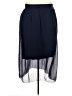 Baci 100% Silk Solid Blue Silk Skirt Size Med - Lg - photo 1