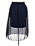 Baci 100% Silk Solid Blue Silk Skirt Size Med - Lg - photo 2