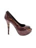 Stuart Weitzman Animal Print Burgundy Heels Size 7 1/2 - photo 1
