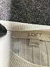 Ann Taylor LOFT Stripes White Turtleneck Sweater Size XXS - photo 7