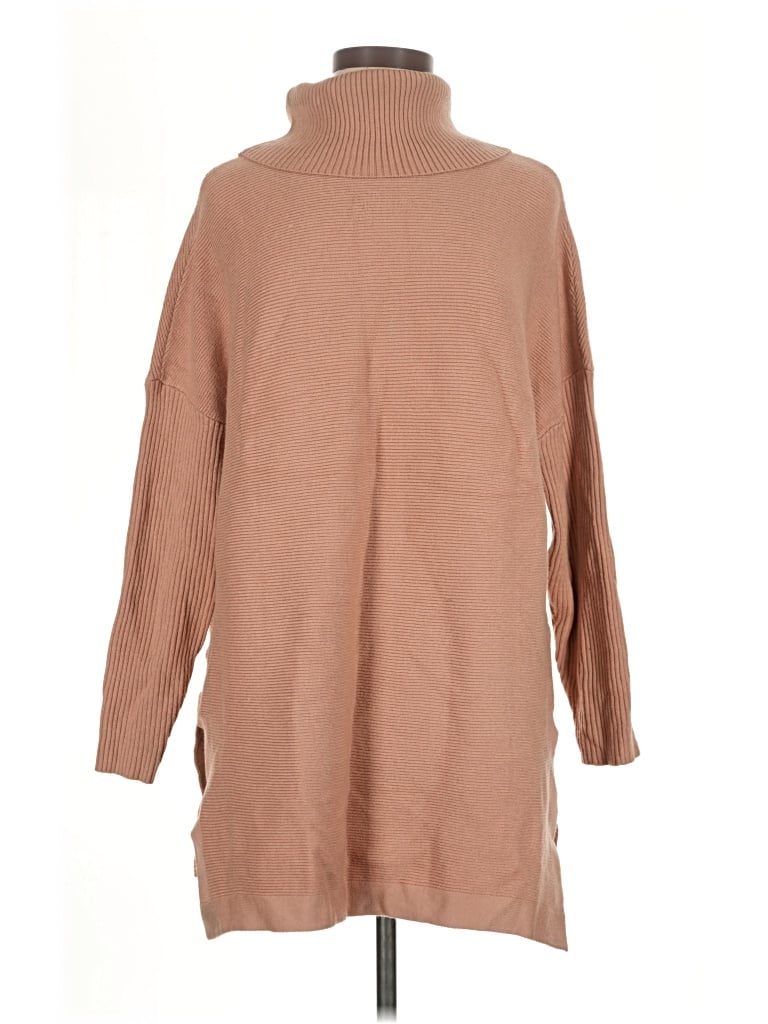 Pre-owned Lillusory Turtleneck Sweater In Tan