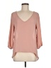 American Dream 100% Polyester Pink 3/4 Sleeve Blouse Size M - photo 1