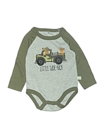 Rugged Bear Long Sleeve Onesie (view 1)