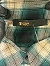 Maje 100% Cotton Plaid Green Teal Long Sleeve Button-Down Shirt Size M (estimated) - photo 7
