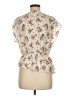 Leith 100% Polyester Ivory Short Sleeve Blouse Size M - photo 2