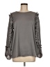 Ann Taylor 100% Polyester Gray Long Sleeve Blouse Size M - photo 1