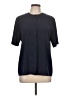 Talbots 100% Polyester Black Short Sleeve Blouse Size 12 - photo 1